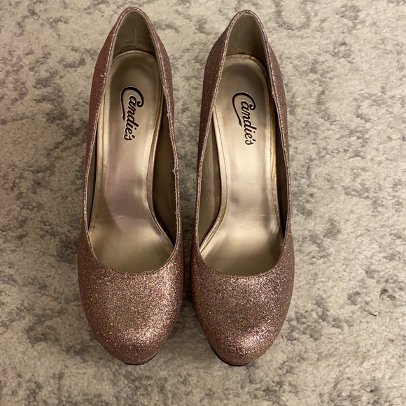 New with Box Candies Rose Gold Heels- size 10 - Picture 3 of 6